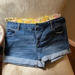 Time and Tru Jean Shorts-Size 18 mid-rise